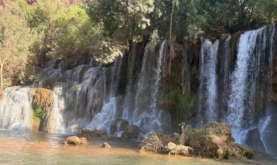 50 foot fall at Havasupi, Arizona